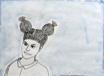Pompons (Detail of High School Hair)