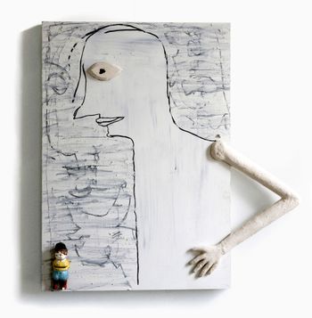 Two Men, Looking Left